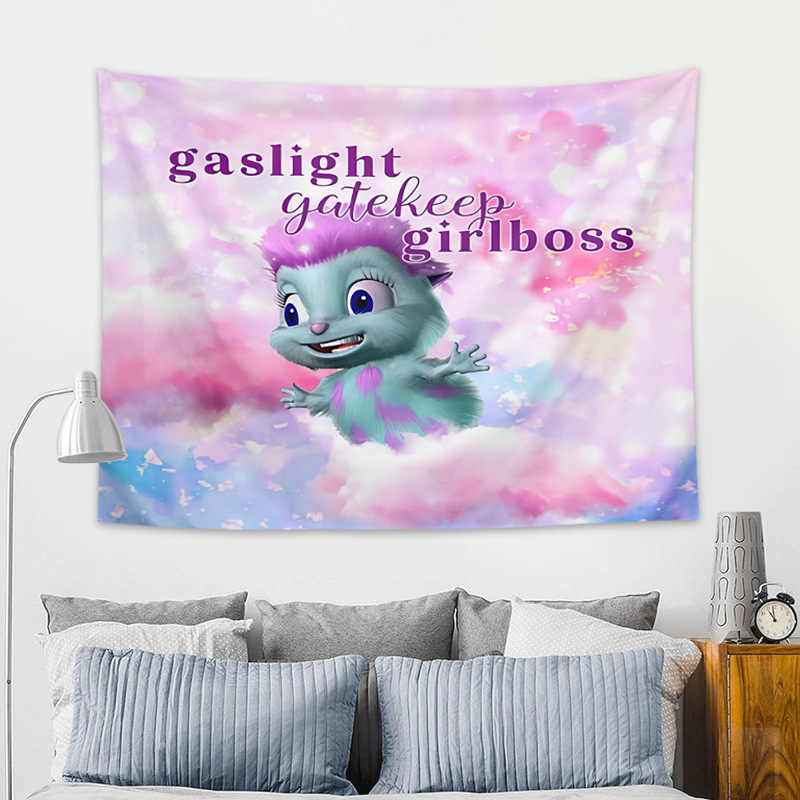 Picture of Personality funny Bibble tapestry cartoon animation bedroom decoration background wall hanging cloth foreign trade hot tapestry tapestry