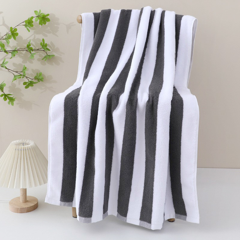 Picture of Foreign trade cotton beach towel wholesale European and American striped swimming bath towel cotton yarn-dyed 75*152 Amazon beach towel