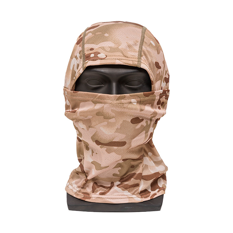 Picture of Cross-Border Summer Sun Protection Mask, Outdoor Cycling Dustproof Camouflage Headgear, Tactical Single-Hole Headgear, Headscarf for Fishing