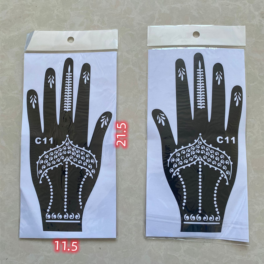 Picture of Dark Wind Hand Tattoo Palm Tattoo Template Hand Simulation Temporary Sticker Beautiful Original Hand Tattoo