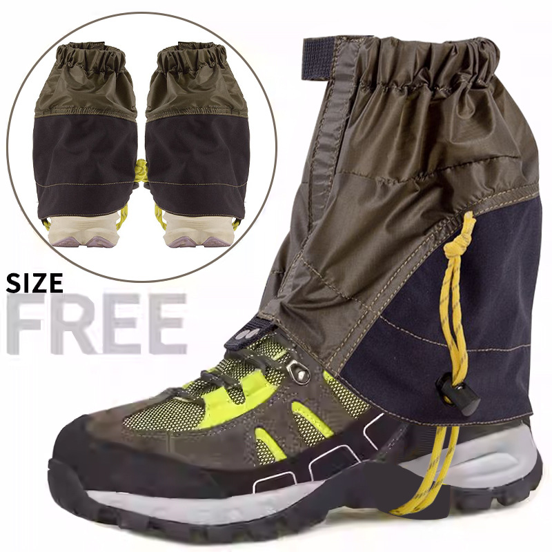Picture of Outdoor Mountaineering Snow Cover Sand-proof Waterproof Tear-resistant Leg Cover Silicone-coated Nylon Hiking Leg Cover Lightweight Leg Cover