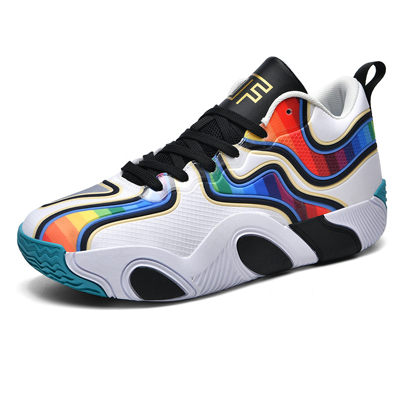 Basketball Shoes Teenagers War Boots New Combat Blue Shoes Rubber Sole Training Shoes Male Primary and Secondary School Students sneaker