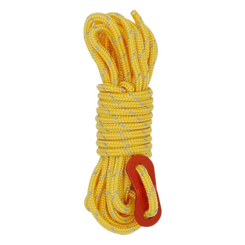 4mm Wind Rope Outdoor Canopy Windproof Rope Support Rod Fixed Pull Rope 4m Tent Reflective Camp Rope Adjustment Rope Camping