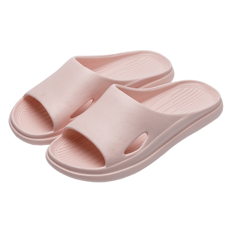 Slippers summer Women soft and thick bottom men's home anti-slip bathroom bath EVA household stepping on the feces cool slippers