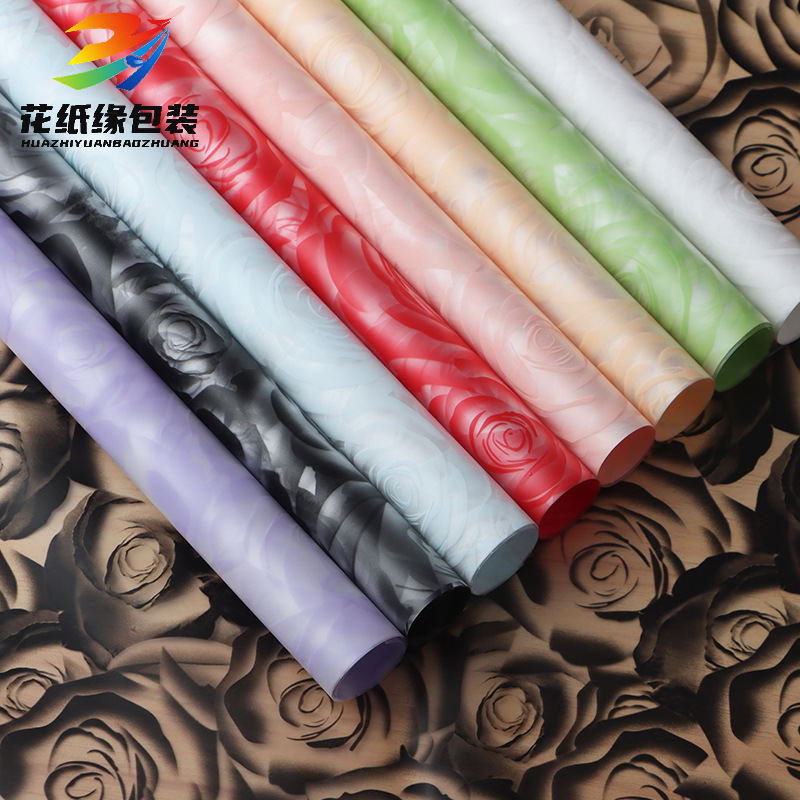 Large quantity and excellent price factory in stock wholesale all kinds of waterproof flower wrapping paper printing rose beauty Korean plain matte paper