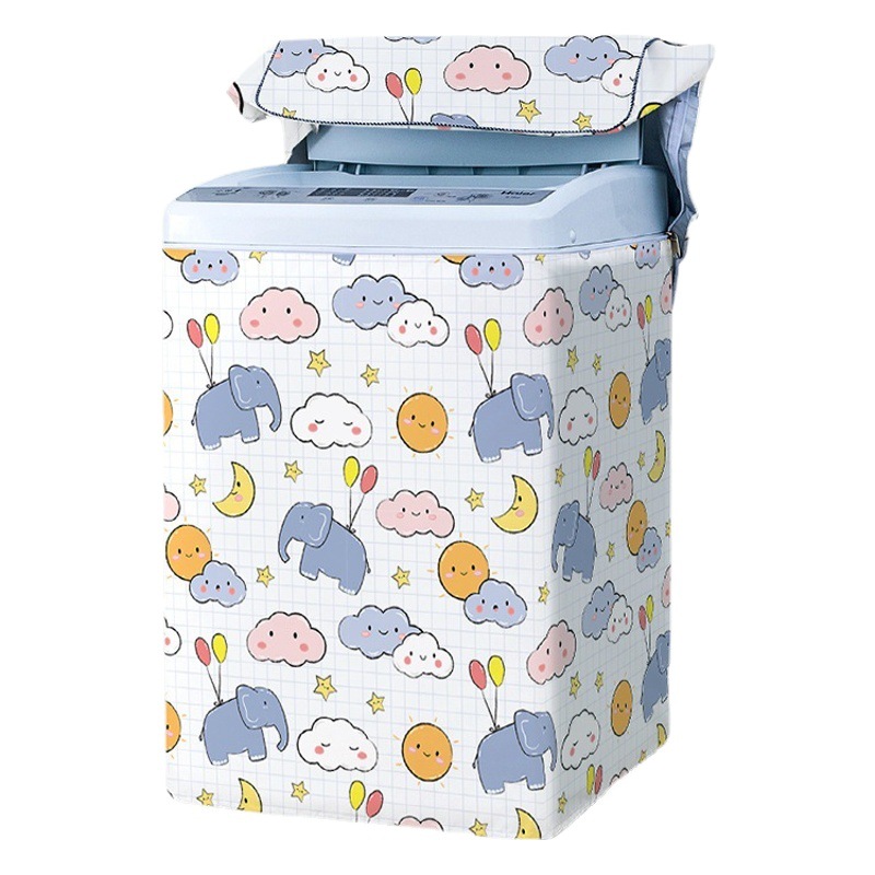 The upper cover of the pulsator washing machine cover is fully automatic and universal dustproof and sunscreen washing machine cover cloth is applicable to various brands.