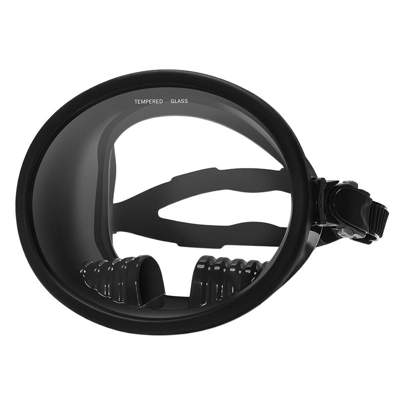WAVE panoramic wide wide view diving goggles anti-fog silicone waterproof snorkeling mask tempered glass diving goggles