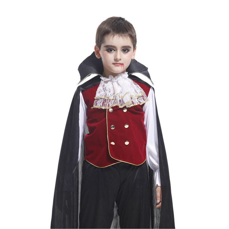 Picture of Halloween Children's vampire costume Vampire Prince costume school vampire play props