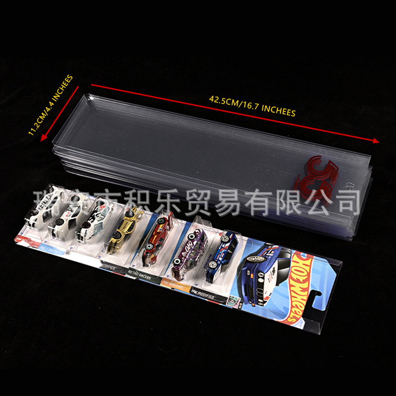 Picture of AliExpress 6-car Hot Wheel folding plastic hotwheels sliding card plastic pvc toy car packing box