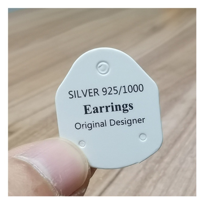 Foreign Trade Export Small Earrings Cardboard Spot Discount Personalized Earrings C-Ring Label Jewelry Packaging Card Hanging Special Paper