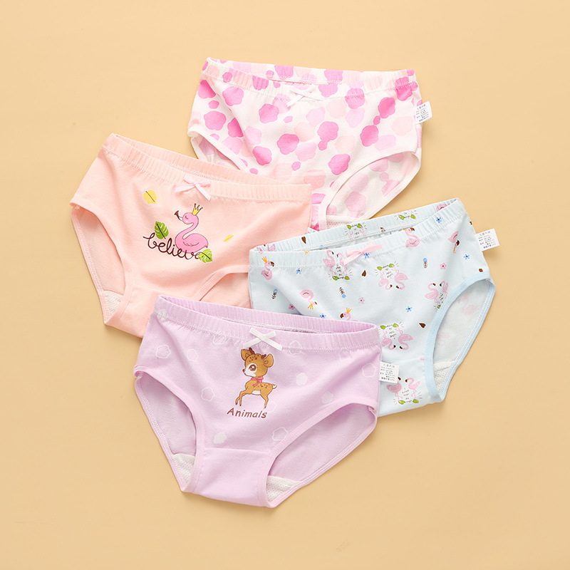 Picture of Children's underwear girls children children's fine shuttle cotton class a cotton briefs little girls boxer underwear wholesale