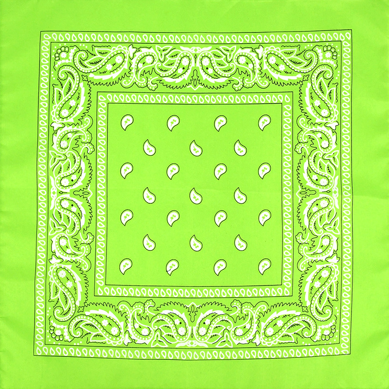 Picture of Factory direct supply in stock polyester square paisley scarf wholesale hip hop hip hop riding cashew flower scarf
