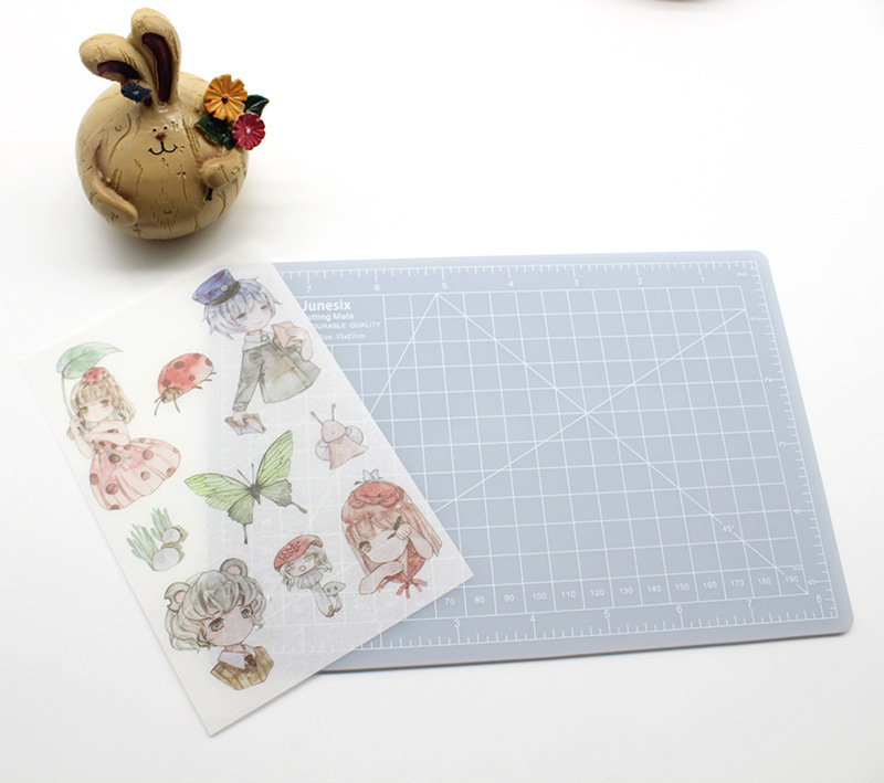 Picture of Junesix Translucent Cutting Pad Board Hand Account Sticker Cutting Pad Board Rubber Seal Pad Board Cutting Board