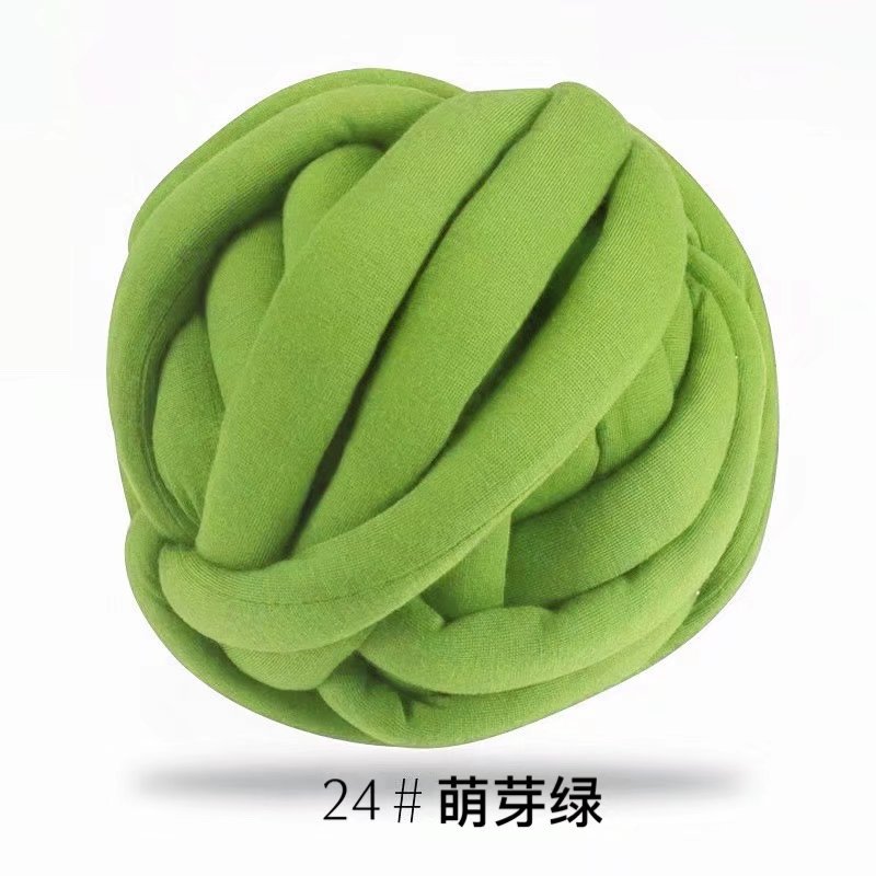 Picture of Heart-filled cotton coarse cotton fabric thread hand-woven blanket bag cat nest wool core-spun yarn thread machine-washed OHHIO new style