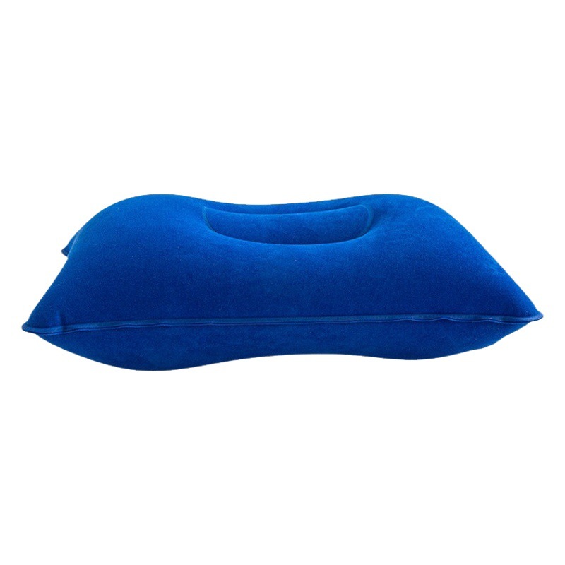 Flocked Square Nap Inflatable Pillow Wholesale Outdoor Camping Style Cushion Travel Flocked Inflatable Pillow in Stock