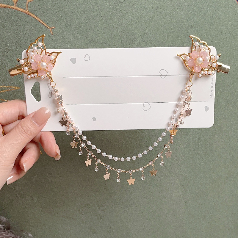 Picture of Forehead Chain New Chinese Style Kidsren's Hair Accessories Girls Han Dynasty Hairpin Ancient Style Hairpin Butterfly Tassel Headdress Forehead Chain