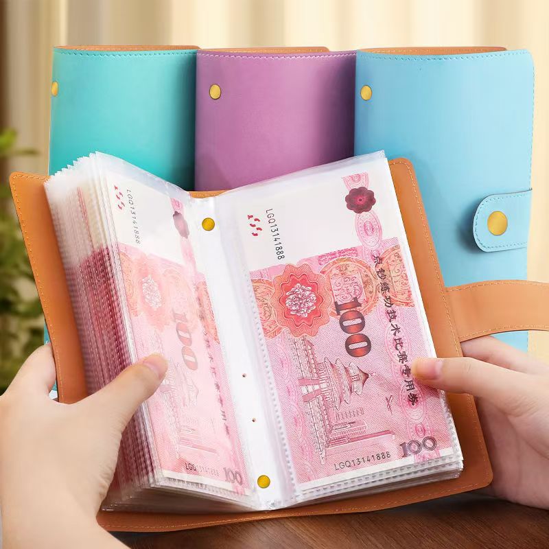 RMB Collection Book Commemorative Banknote Collection Book Small Portable Banknote Coin Commemorative Coin Protective Cover Deposit Book