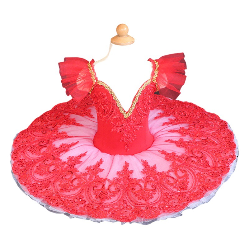Cross-border Stage Princess Style Performance Clothing Children's Mesh Embroidered Performance Clothing Factory Cast-out Ballet Dress
