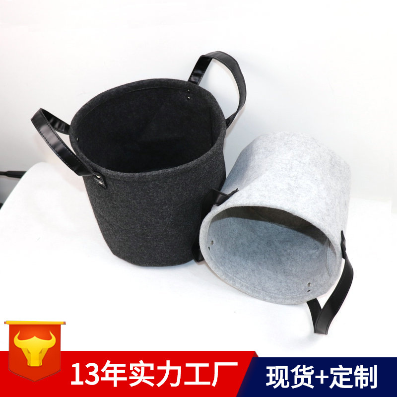 Picture of Cross-border supply felt storage laundry basket Fashion Home laundry basket felt storage basket portable storage basket