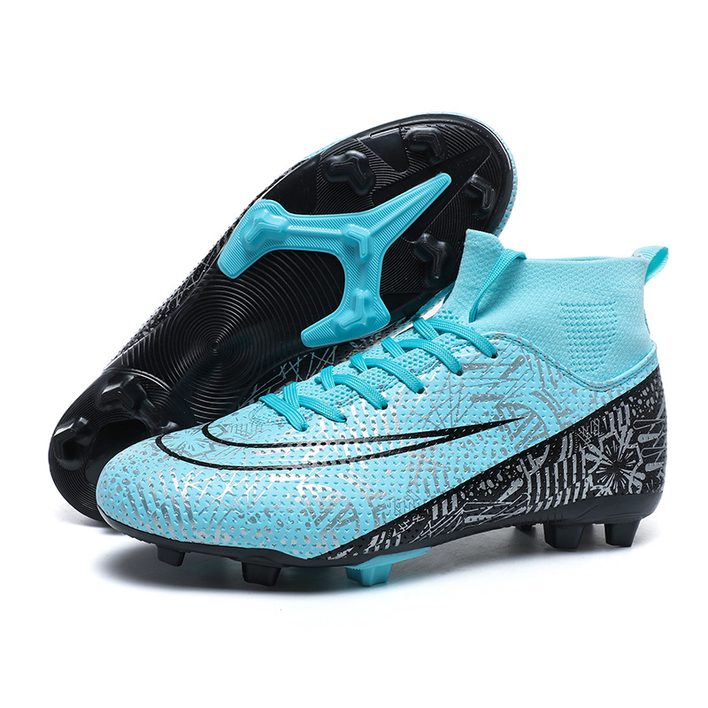 Picture of Football Shoes Children's Training Special Assassin Ronaldo Summer Breathable Non-slip Competition sneaker High-top AG Spike TF