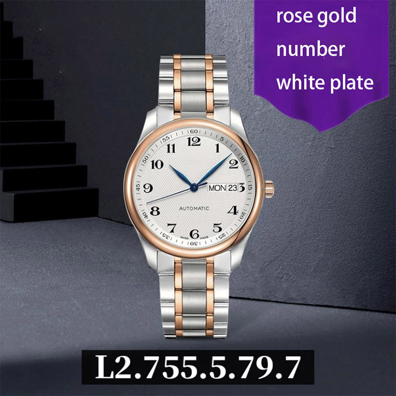 Picture of High-Quality Watch Famous Craftsman Classic Three-Hand Fashion Ultra-Thin Steel Band Fully Automatic Mechanical Watch Men's Danaleno Watch