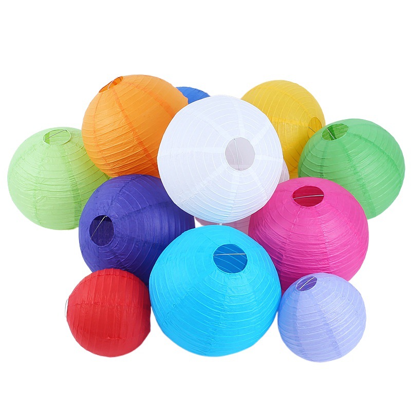 Picture of Outdoor Waterproof Round Silk Lantern Mid-Autumn Festival and National Day Shopping Mall Decorative Lantern Sun Protection and Durable Holiday Cloth Lantern