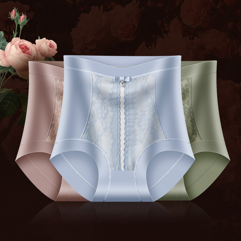 Lace underwear women's seamless plus size underwear pure cotton antibacterial crotch underwear pure sexy breathable ladies underwear