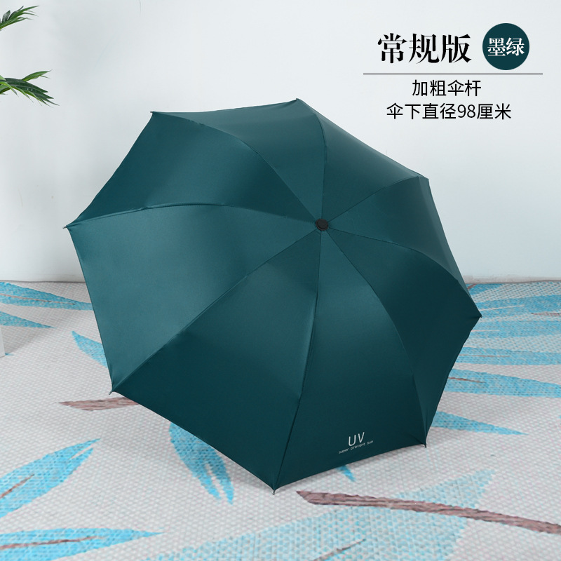 Picture of A large number of wholesale automatic umbrella women's folding dual-purpose umbrella sunscreen UV protection sun umbrella printable advertising