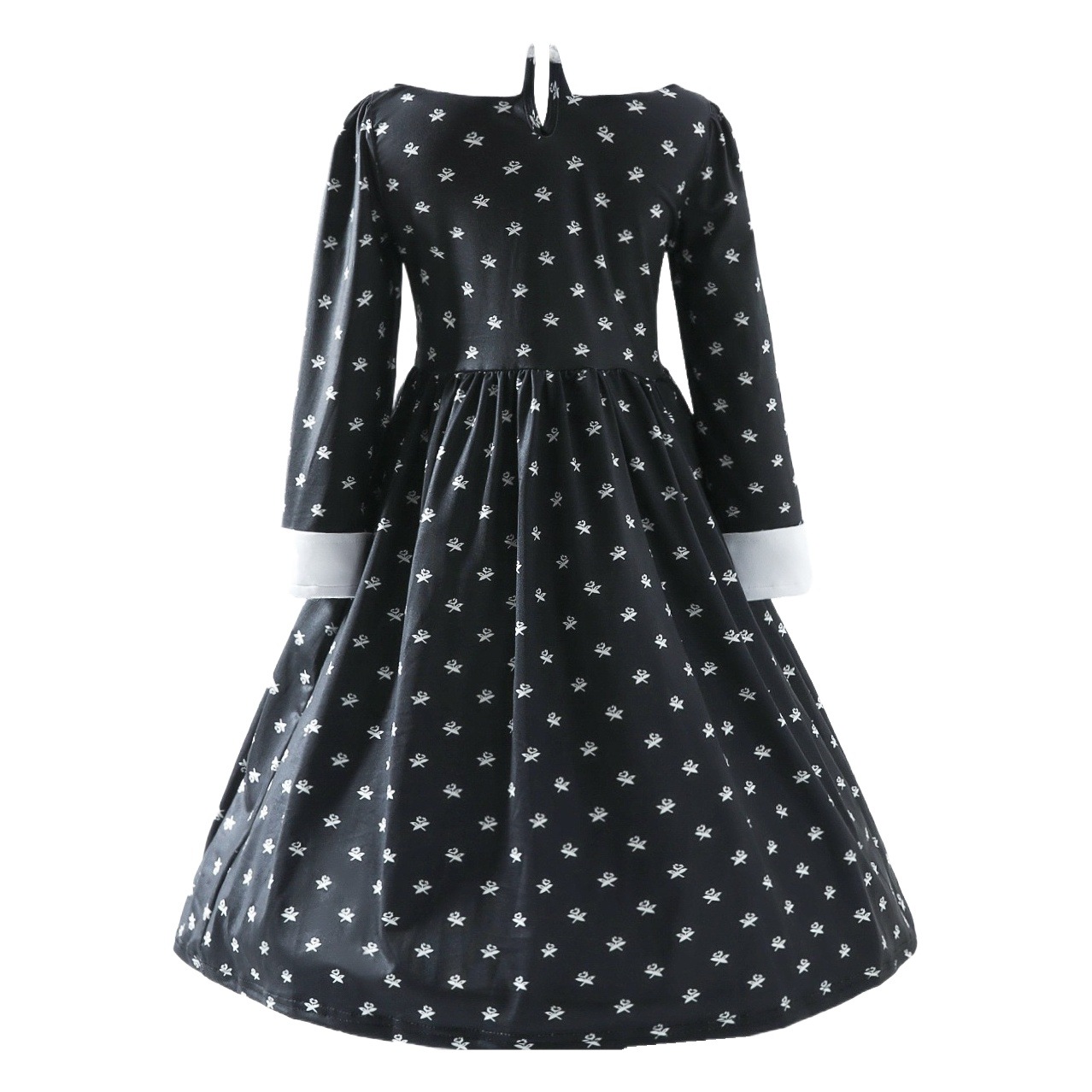 Wednesday Black dress COS clothing cross-border foreign trade 20.23 million holy festival Adams family dress