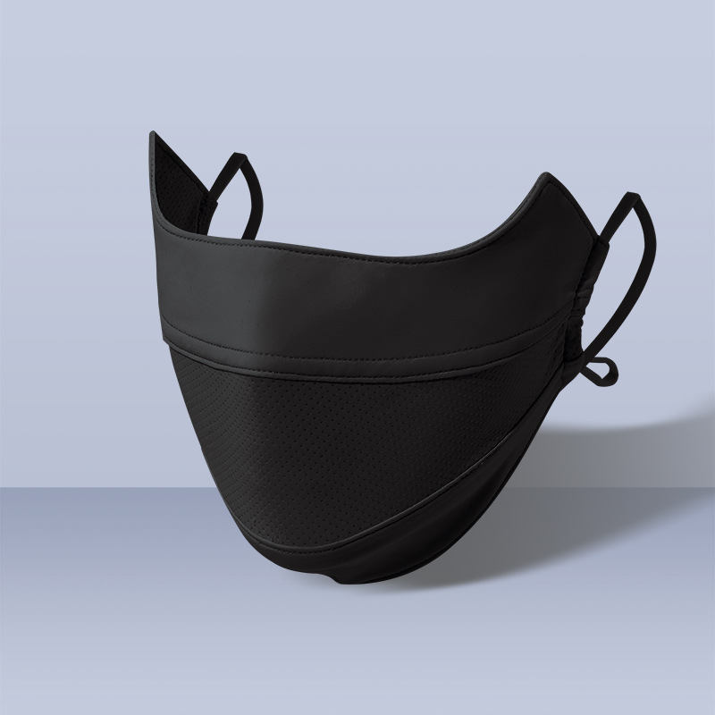 Picture of Sunscreen Mask Women's Sunshade Eye Angle Summer Riding Outdoor UV Protection Nylon Ice Silk Mask Black Men