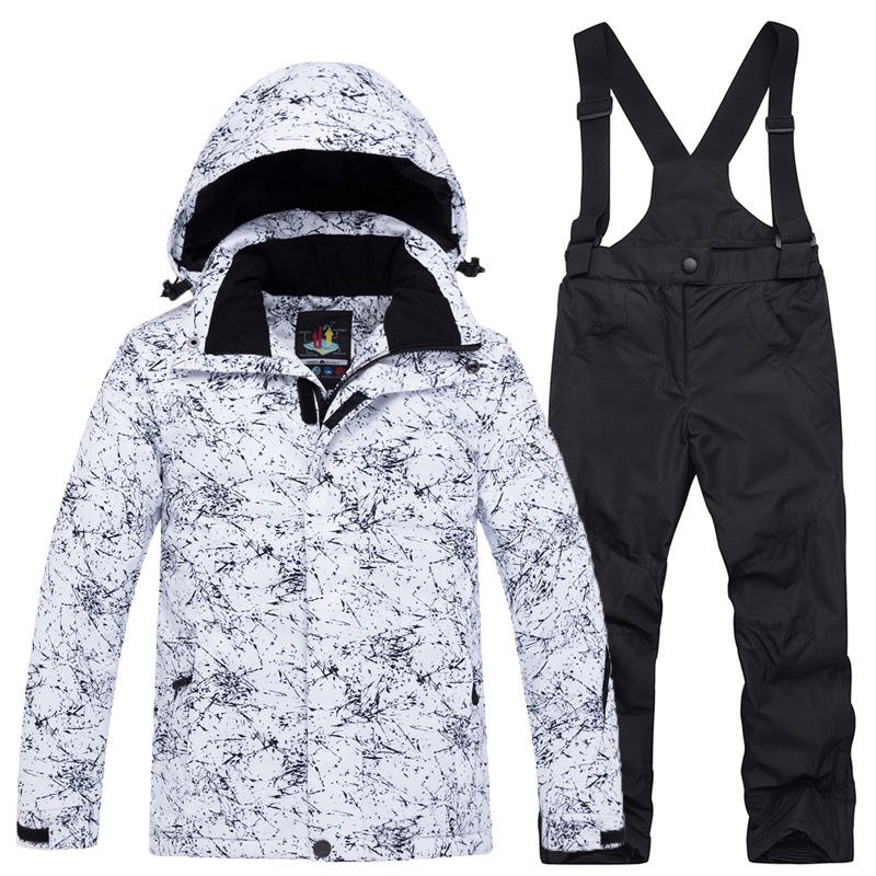 Picture of New Children's Ski Suit suit Boys' and Girls' Outdoor Thickened Warm Ski Two-Piece Set