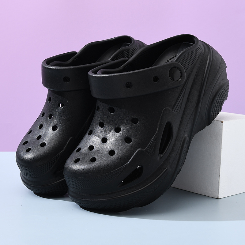 Summer Eva Thick-Soled Clogs for Women, Increased Breathable Toe-Toe Slippers, Non-Stinky Feet, Wear-Resistant Sandals and Slippers