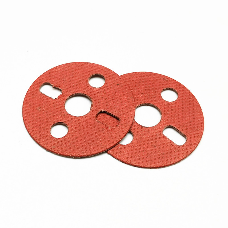Picture of E27 ceramic lamp holder insulation sheet round red lamp holder insulation paper 5-hole lamp holder mica sheet
