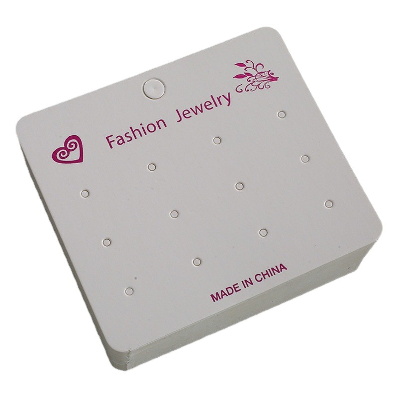 Love earrings cardboard display card 12 holes popular jewelry spot wholesale cardboard jewelry card jewelry packaging