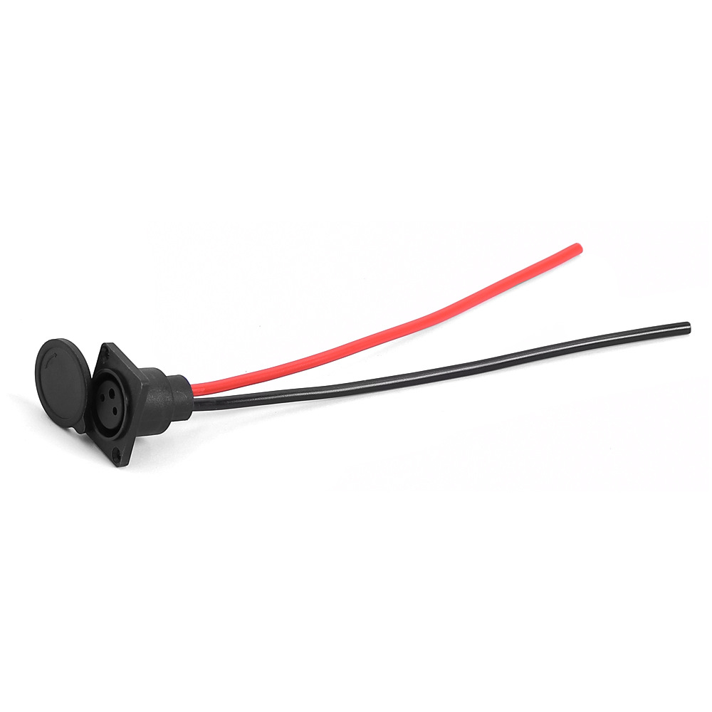 Picture of Electric scooter bicycle universal three-pin Cannon charging port charger output line male and female plug socket