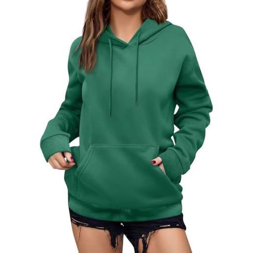Picture of Cross-border women's clothing Amazon wish European and American foreign trade independent station 2025 autumn and winter fleece-lined loose hooded women