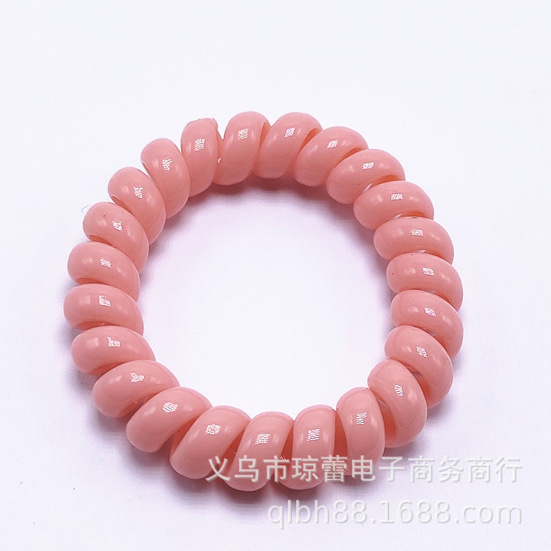 Picture of Candy Color Bold Bracelet Telephone Line Hair Ring Extra Large Rubber Band South Korea Headwear Hair Accessories Headband Spring Ring