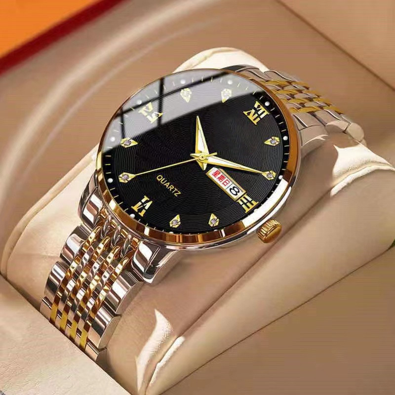 Net Red new men's watch waterproof luminous calendar Korean version of Shi Ying watch trembles AliExpress a generation of hair