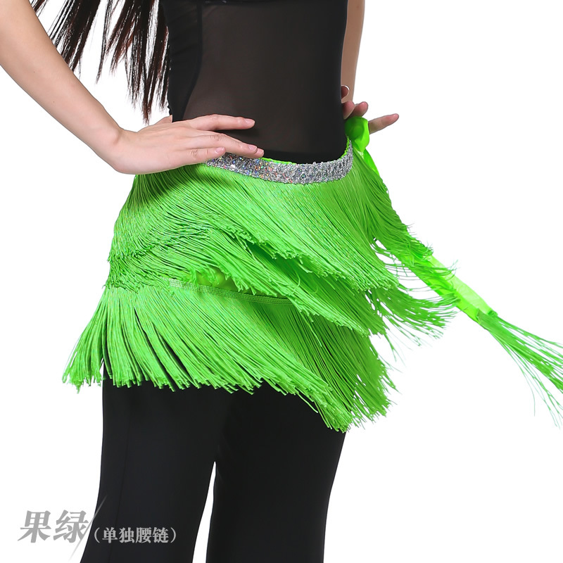 Picture of Dancer three-layer tassel waist chain belly dance waist chain belly dance tassel hip towel tassel belt wholesale