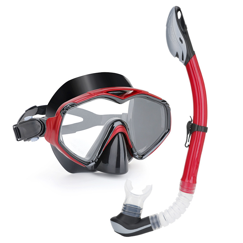 Picture of Wave Promotion Professional Snorkeling Two-Piece Equipment Diving Goggles Snorkel Snorkel Large Frame Large Field of View