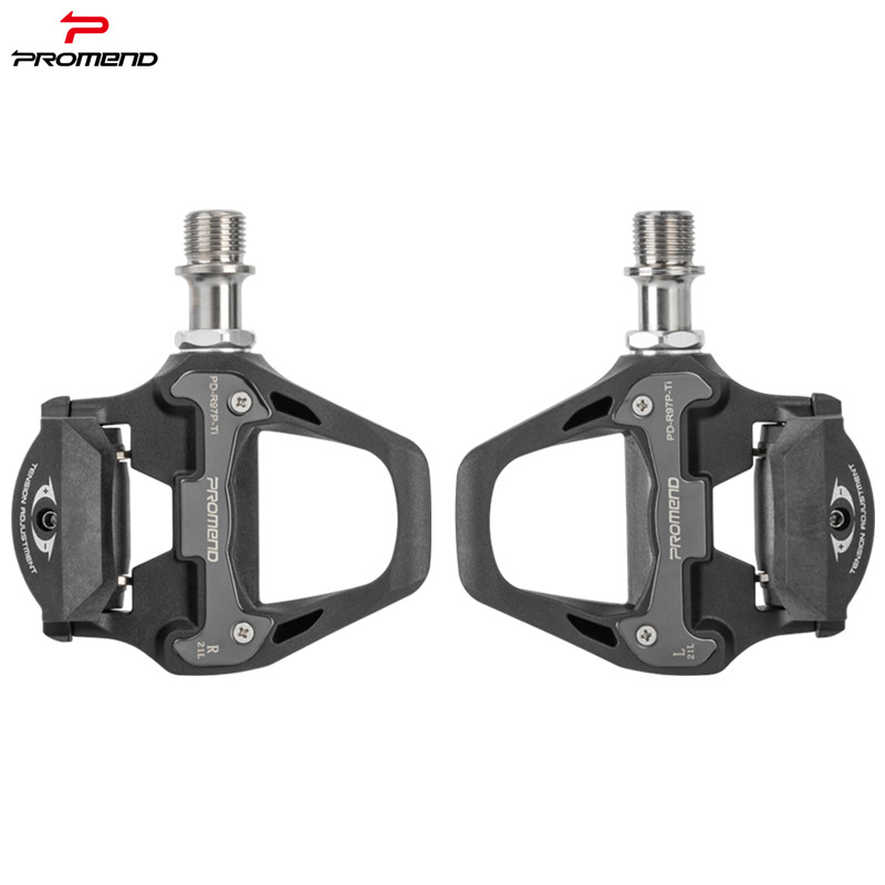 Promend Lightweight Road Bicycle Nylon Titanium Alloy Pedal Self-Locking Lock Piece Lock Pedal Cycling Equipment Accessories