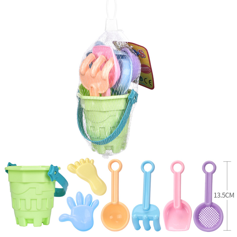Factory wholesale summer outdoor beach toys bucket shovel hourglass boys and girls baby children sand digging tools water