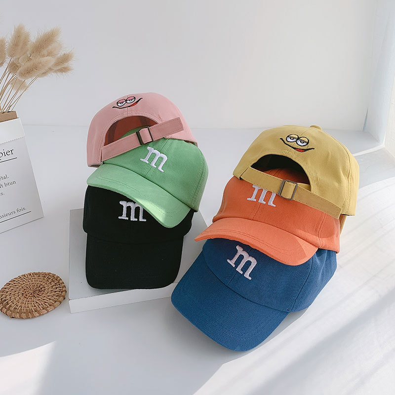 Picture of Letter embroidery children's baseball cap spring and summer girls baby summer hat handsome baby boy cute cap