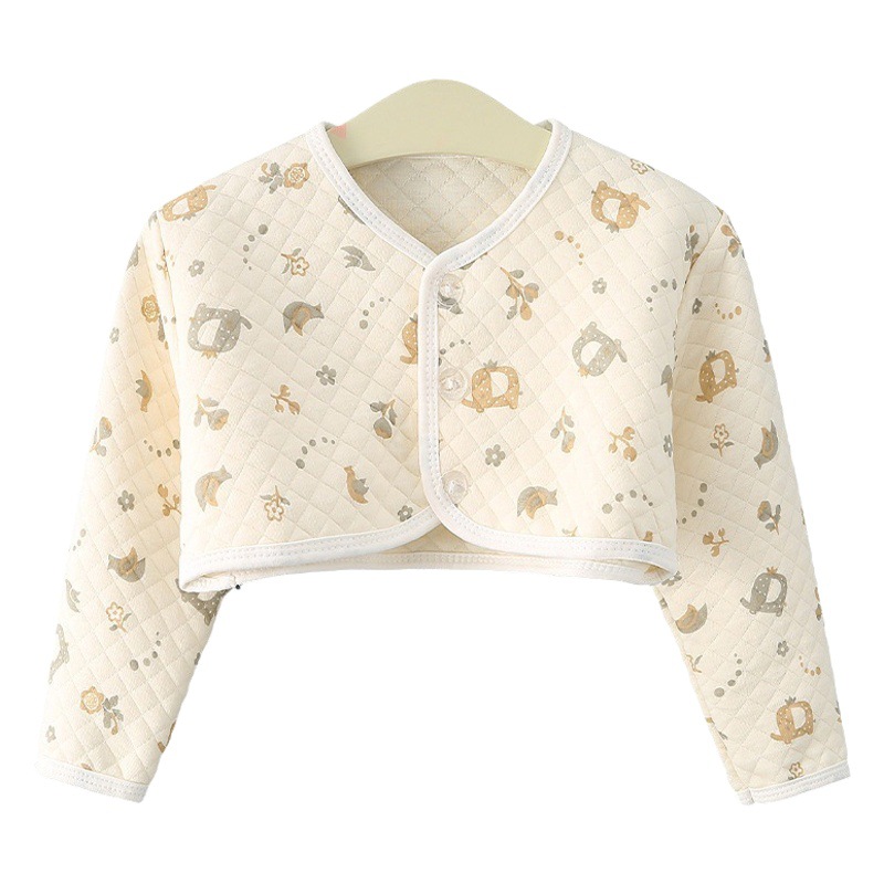 Baby sleeping shoulder pad autumn and winter cold-proof children shoulder protection waistcoat children baby arm warm clothes fleece-lined thickened