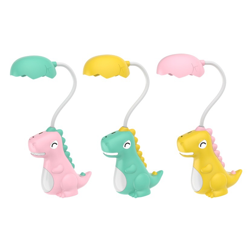 Cross-Border Charging Cartoon Tyrannosaurus Rex Dinosaur Desk Reading Table Lamp Student Study Bedroom Bedside Led Lamp Wholesale