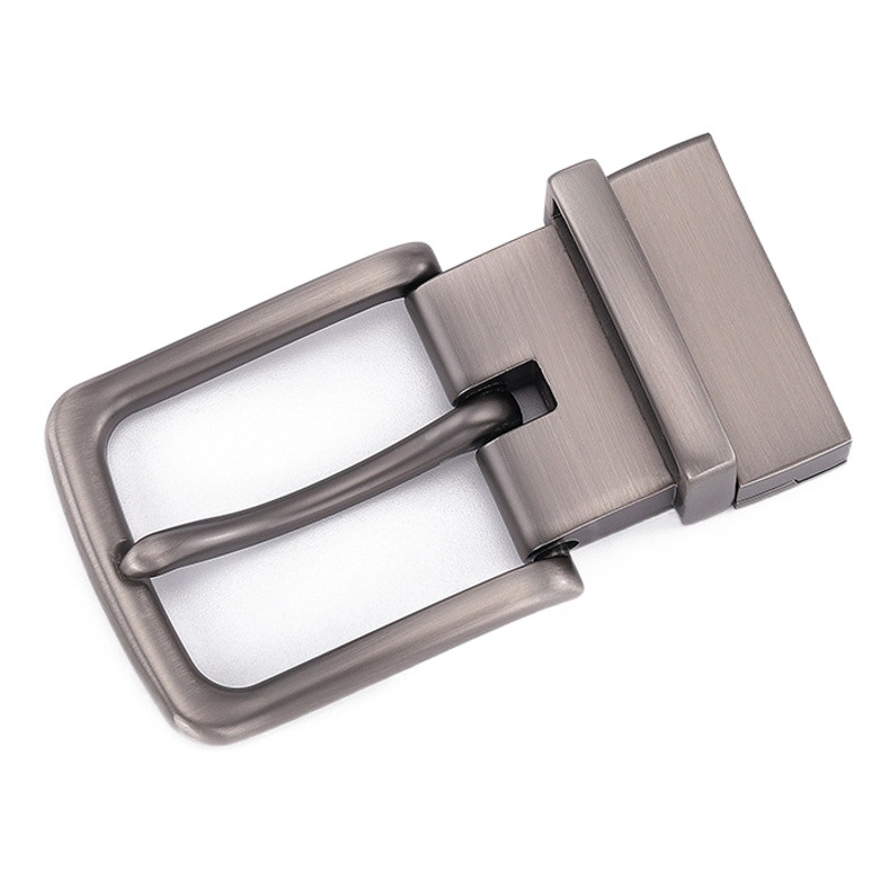 Belt buckle men's pin buckle rotating buckle belt buckle accessories punching belt buckle double-sided use pin buckle pants belt