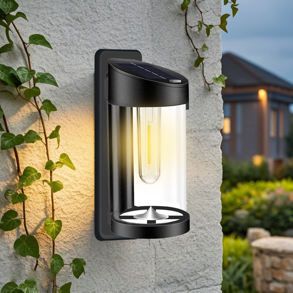 Solar Wall Lamp Led Courtyard Decorative Lamp Outdoor Waterproof Home Landscape Garden Wall Layout Atmosphere Wall Lamp