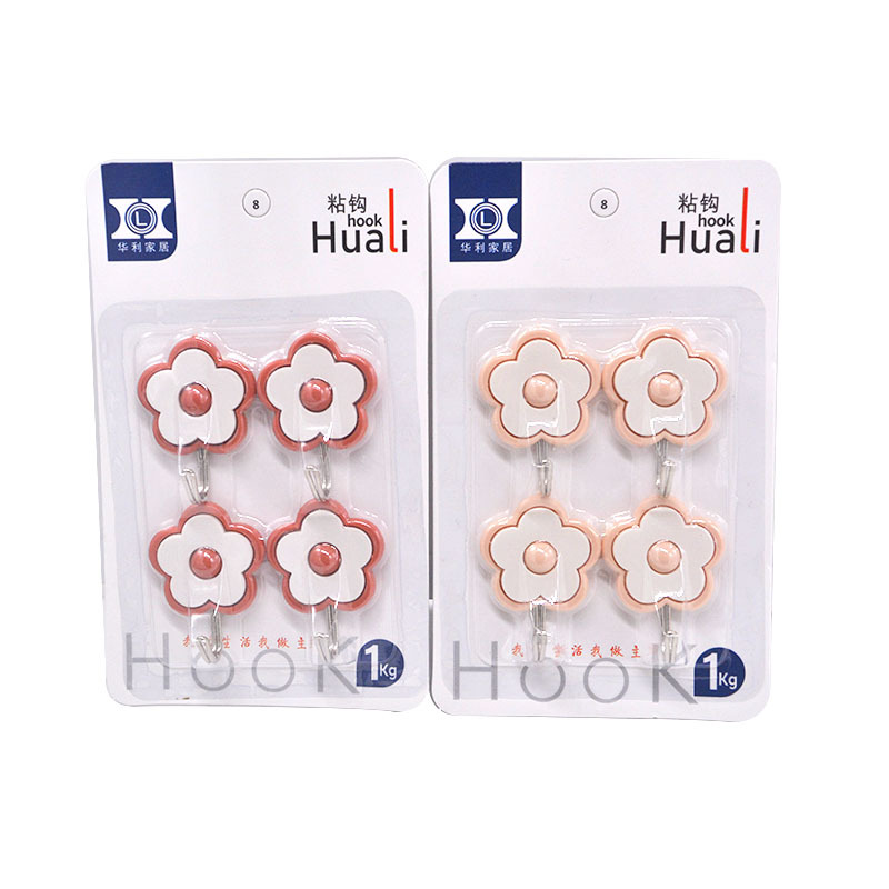 Picture of Sticky Hook Seamless Hook Strong Hook Bathroom Kitchen Tile Glass Nail-free Punch-free Adhesive Hanging Wall