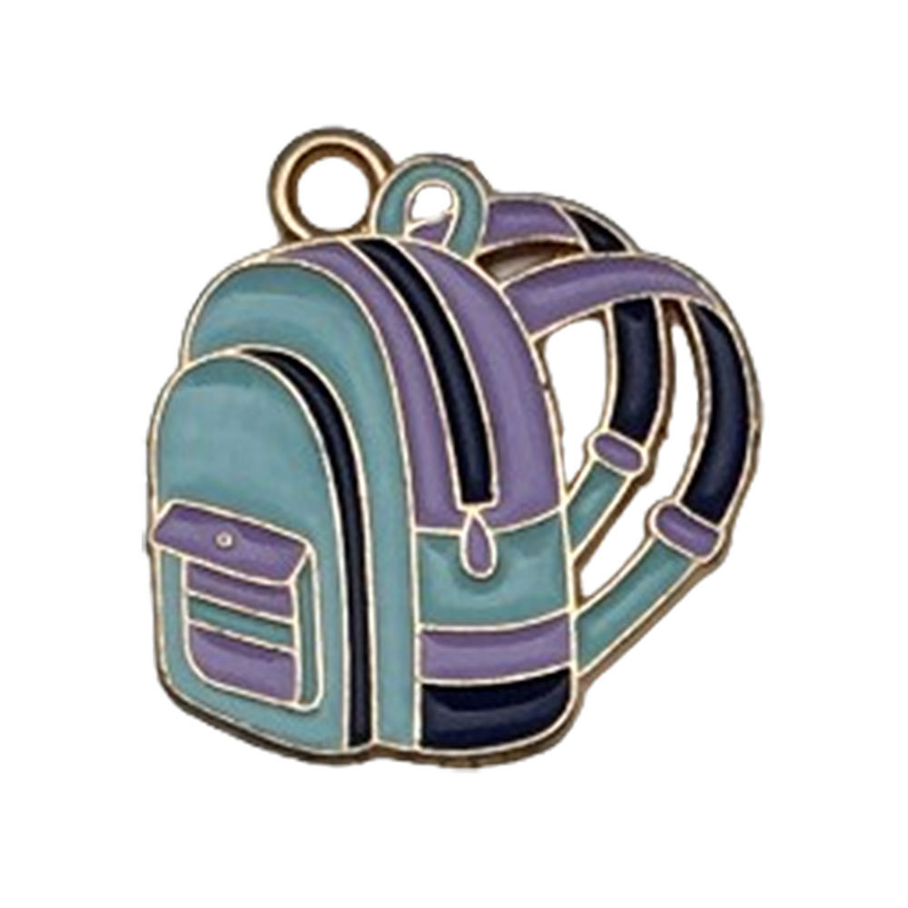 Picture of Cross-border DIY accessories alloy oil drop graduation season examination bachelor cap schoolbag size pen key chain pendant pendant