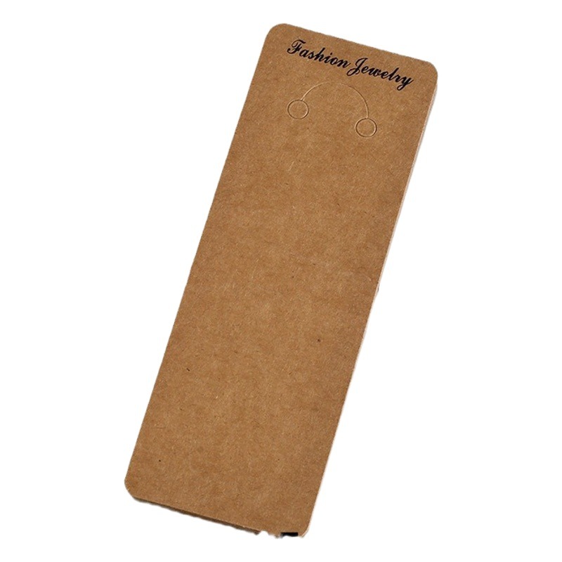 High-end kraft paper keychain cardboard jewelry packaging mobile phone chain display card necklace cardboard diy pendant in stock